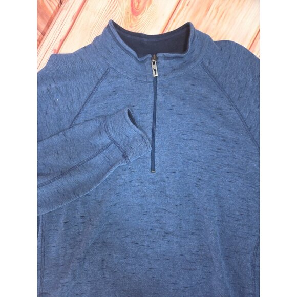 Tommy Bahama Mens Reversible Blue Pullover Jacket XL Cotton Blend NWOT - Picture 4 of 7